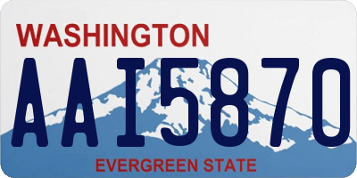 WA license plate AAI5870