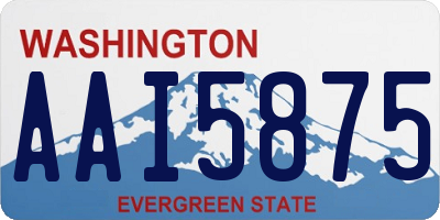 WA license plate AAI5875