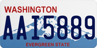 WA license plate AAI5889