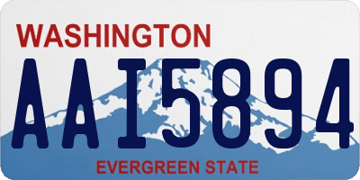 WA license plate AAI5894
