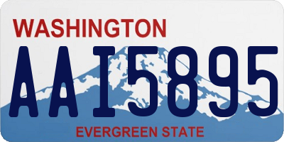 WA license plate AAI5895
