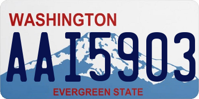 WA license plate AAI5903