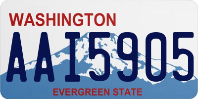 WA license plate AAI5905