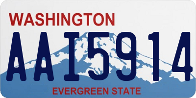 WA license plate AAI5914