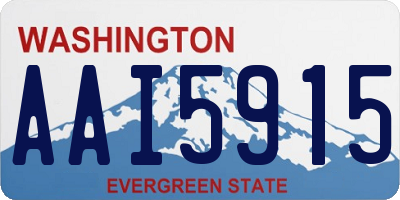 WA license plate AAI5915