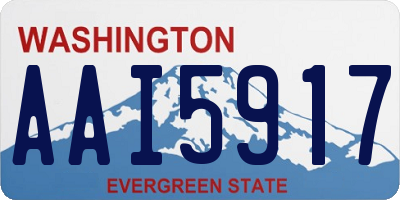 WA license plate AAI5917