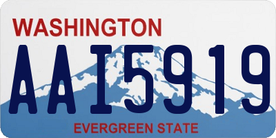 WA license plate AAI5919