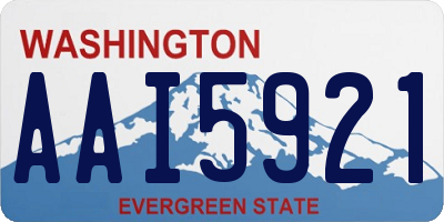 WA license plate AAI5921