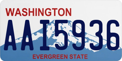 WA license plate AAI5936