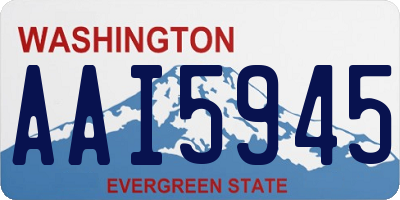 WA license plate AAI5945