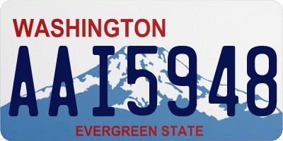 WA license plate AAI5948