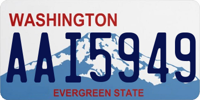 WA license plate AAI5949