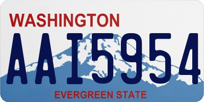 WA license plate AAI5954