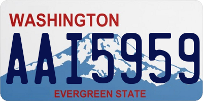 WA license plate AAI5959