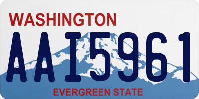 WA license plate AAI5961