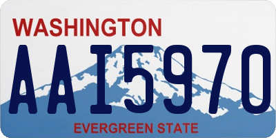 WA license plate AAI5970
