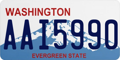WA license plate AAI5990