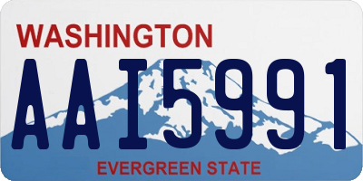 WA license plate AAI5991