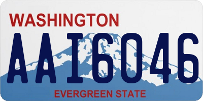 WA license plate AAI6046