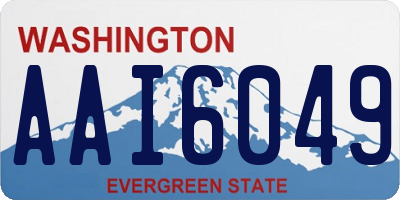 WA license plate AAI6049