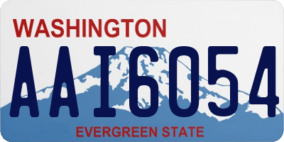 WA license plate AAI6054