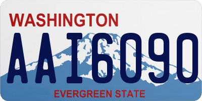 WA license plate AAI6090