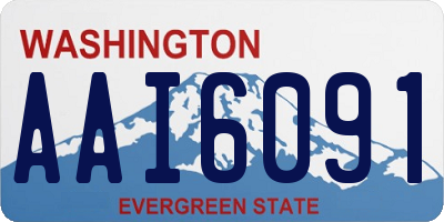 WA license plate AAI6091