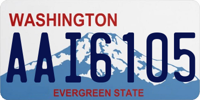 WA license plate AAI6105
