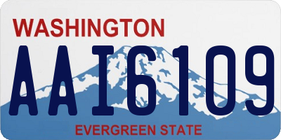 WA license plate AAI6109