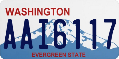 WA license plate AAI6117