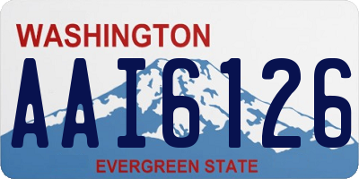 WA license plate AAI6126