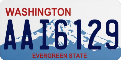 WA license plate AAI6129