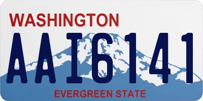 WA license plate AAI6141