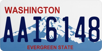 WA license plate AAI6148
