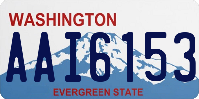 WA license plate AAI6153