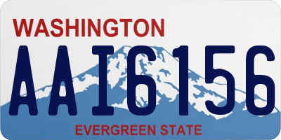 WA license plate AAI6156