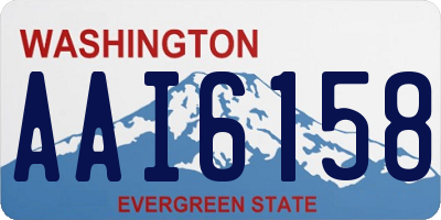 WA license plate AAI6158