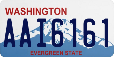 WA license plate AAI6161