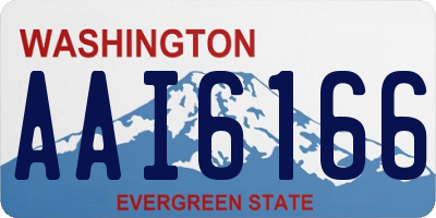 WA license plate AAI6166