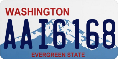 WA license plate AAI6168