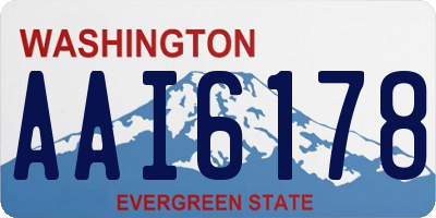 WA license plate AAI6178