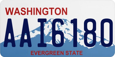 WA license plate AAI6180