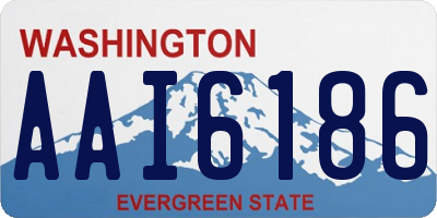 WA license plate AAI6186