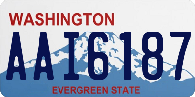 WA license plate AAI6187