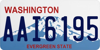 WA license plate AAI6195
