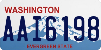 WA license plate AAI6198