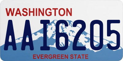 WA license plate AAI6205