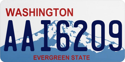 WA license plate AAI6209