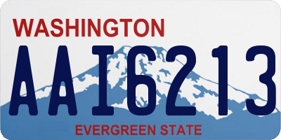 WA license plate AAI6213
