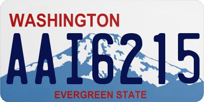 WA license plate AAI6215